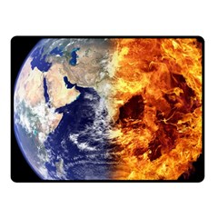 Earth World Globe Universe Space Fleece Blanket (Small)