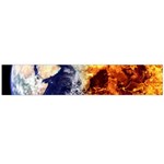 Earth World Globe Universe Space Large Flano Scarf  Front