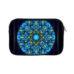 Mandala Blue Abstract Circle Apple Ipad Mini Zipper Cases by Simbadda