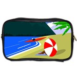 Beach Summer Sea Ocean Water Sand Toiletries Bag (Two Sides) Front