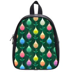 Tulips Seamless Pattern Background School Bag (small)