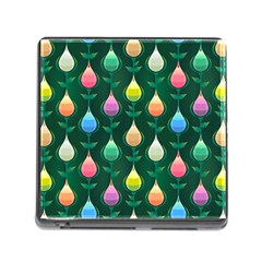 Tulips Seamless Pattern Background Memory Card Reader (square 5 Slot) by Simbadda