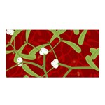 Mistletoe Christmas Texture Advent Satin Wrap Front