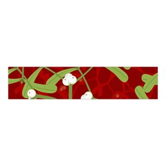 Mistletoe Christmas Texture Advent Velvet Scrunchie