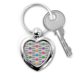 Seamless Pattern Background Abstract Key Chain (heart) by Simbadda