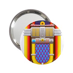 Jukebox Music Record Player Retro 2 25  Handbag Mirrors by Simbadda