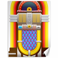 Jukebox Music Record Player Retro Canvas 36  X 48  by Simbadda