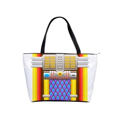 Jukebox Music Record Player Retro Classic Shoulder Handbag by Simbadda