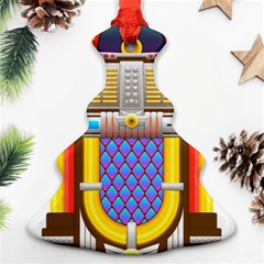 Jukebox Music Record Player Retro Ornament (christmas Tree)  by Simbadda