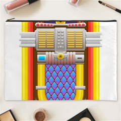 Jukebox Music Record Player Retro Cosmetic Bag (xxxl) by Simbadda