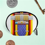 Jukebox Music Record Player Retro Accessory Pouch (Small) Front