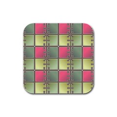 Seamless Pattern Seamless Design Rubber Square Coaster (4 Pack)  by Simbadda