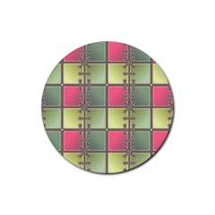 Seamless Pattern Seamless Design Rubber Round Coaster (4 Pack)  by Simbadda