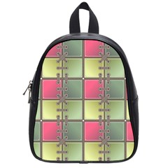 Seamless Pattern Seamless Design School Bag (small)