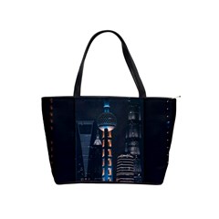 Lighted Tower Beside Building Classic Shoulder Handbag by Simbadda