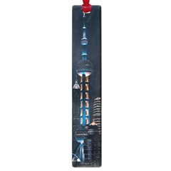 Lighted Tower Beside Building Large Book Marks by Simbadda