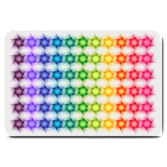 Background Colorful Geometric Large Doormat  by Simbadda