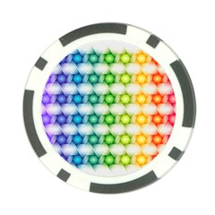 Background Colorful Geometric Poker Chip Card Guard (10 Pack)