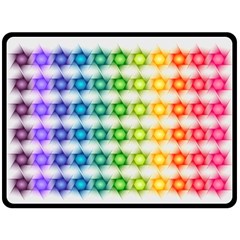 Background Colorful Geometric Fleece Blanket (large)  by Simbadda