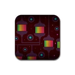 Non Seamless Pattern Background Rubber Coaster (square)  by Simbadda