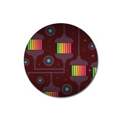 Non Seamless Pattern Background Magnet 3  (round) by Simbadda