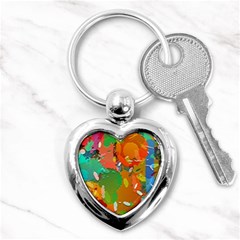 Background Colorful Abstract Key Chain (heart) by Simbadda