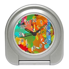 Background Colorful Abstract Travel Alarm Clock