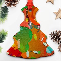 Background Colorful Abstract Christmas Tree Ornament (two Sides) by Simbadda