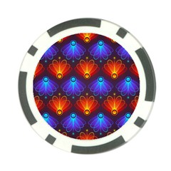 Background Colorful Abstract Poker Chip Card Guard (10 Pack)