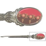 Background Tribal Ethnic Red Brown Letter Opener Front