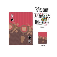 Background Tribal Ethnic Red Brown Playing Cards 54 Designs (mini) by Simbadda