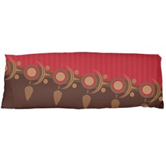 Background Tribal Ethnic Red Brown Body Pillow Case (dakimakura) by Simbadda