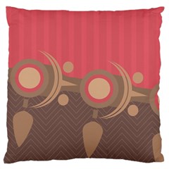 Background Tribal Ethnic Red Brown Standard Flano Cushion Case (two Sides) by Simbadda