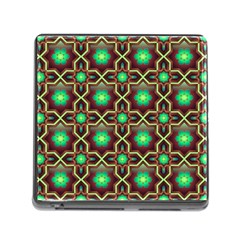 Pattern Background Bright Brown Memory Card Reader (square 5 Slot) by Simbadda