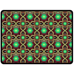 Pattern Background Bright Brown Fleece Blanket (large)  by Simbadda