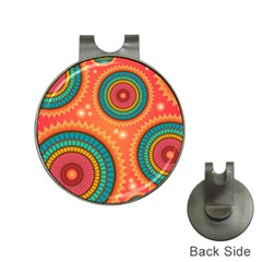 Background Texture Mosaic Hat Clips With Golf Markers by Simbadda