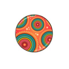 Background Texture Mosaic Hat Clip Ball Marker (10 Pack) by Simbadda