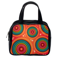 Background Texture Mosaic Classic Handbag (one Side) by Simbadda