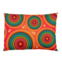 Background Texture Mosaic Pillow Case by Simbadda