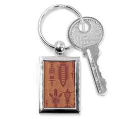 Background Non Seamless Pattern Key Chain (rectangle) by Simbadda