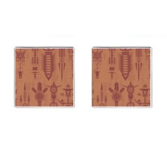 Background Non Seamless Pattern Cufflinks (square) by Simbadda