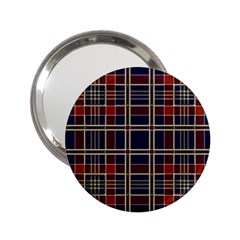 Plaid Tartan Scottish Navy Gold 2 25  Handbag Mirrors by Simbadda