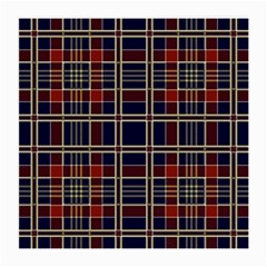 Plaid Tartan Scottish Navy Gold Medium Glasses Cloth by Simbadda