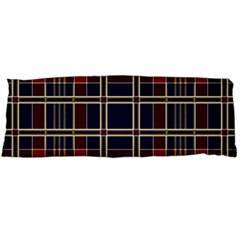 Plaid Tartan Scottish Navy Gold Body Pillow Case (dakimakura) by Simbadda