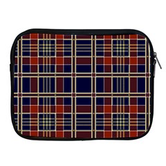 Plaid Tartan Scottish Navy Gold Apple Ipad 2/3/4 Zipper Cases by Simbadda