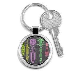 Background Non Seamless Pattern Key Chain (round) by Simbadda