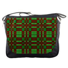 Lumberjack Plaid Buffalo Plaid Messenger Bag by Simbadda