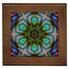 Art Background Flames Framed Tiles