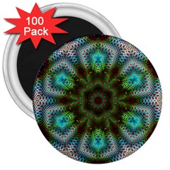 Art Background Flames 3  Magnets (100 pack)