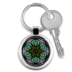 Art Background Flames Key Chain (Round)